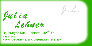 julia lehner business card